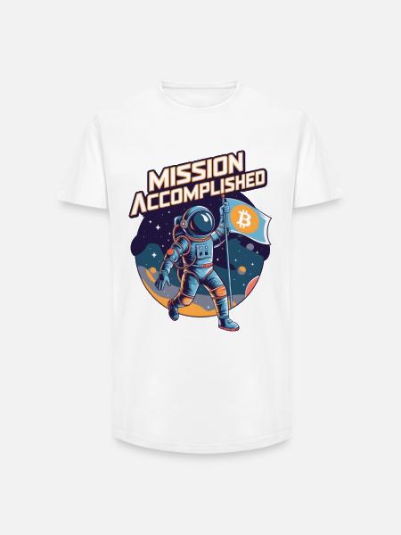 Mission Accomplished - Long Fit Men's T-Shirt - white