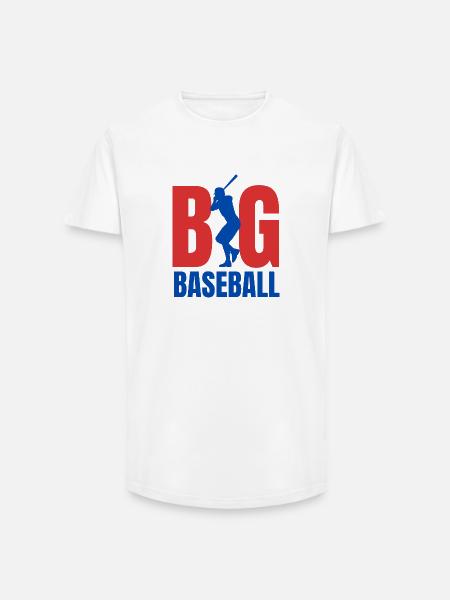 Baseball BIG - Long Fit Men's T-Shirt - white