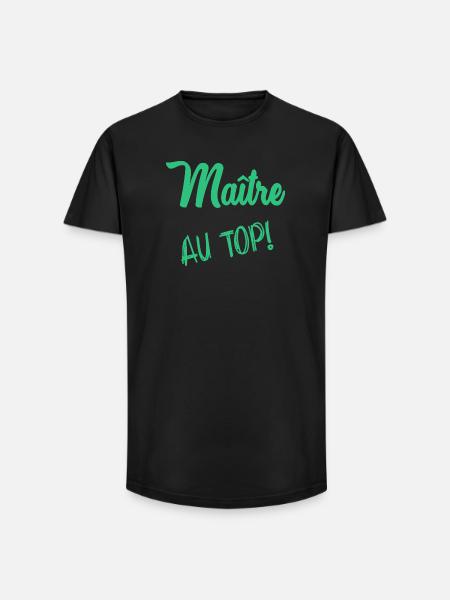 MASTER - Long Fit Men's T-Shirt - black