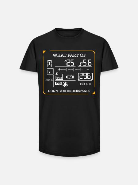photographer - Long Fit Men's T-Shirt - black