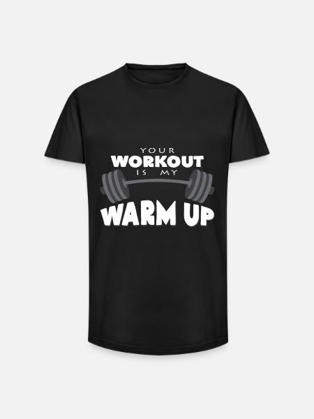 dumbbell - Long Fit Men's T-Shirt - black