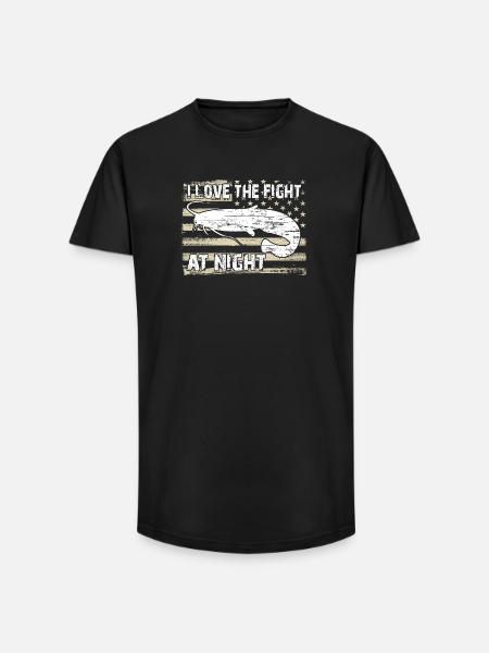 Poisson-chat - T-shirt coupe longue homme - noir