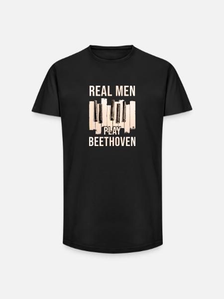Beethoven - T-shirt coupe longue homme - noir