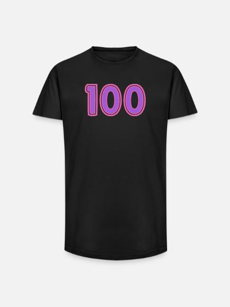 100. 100 YEARS. 100th ANNIVERSARY - Long Fit Men's T-Shirt - black