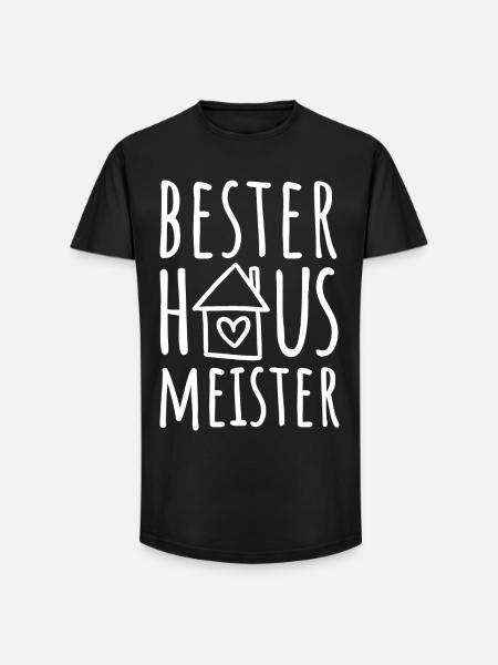 Bester Hausmeister - Long Fit Männer T-Shirt - Schwarz