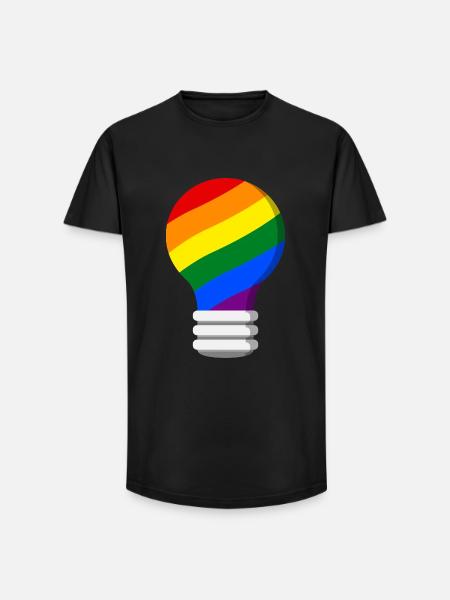 Gay Pride - Long Fit Men's T-Shirt - black