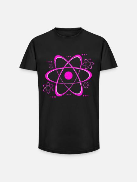 Physiker - Long Fit Männer T-Shirt - Schwarz