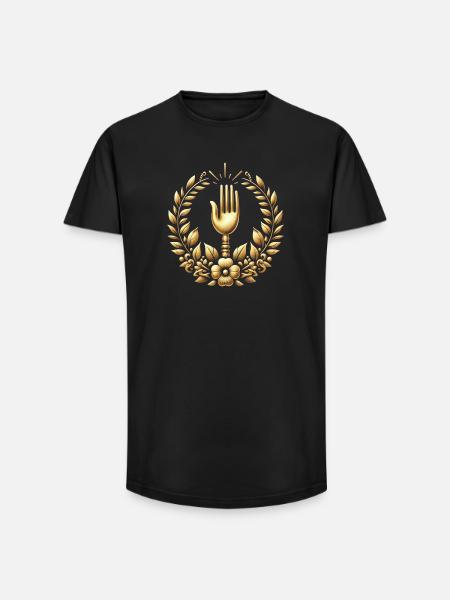 Gourmet Fork Logo - Long Fit Men's T-Shirt - black