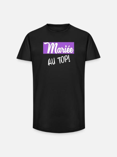Bachelorette party. WEDDING - Long Fit Men's T-Shirt - black