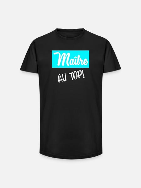 MASTER. MASTER - Long Fit Men's T-Shirt - black