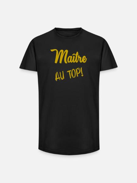 MASTER. MASTER - Long Fit Men's T-Shirt - black