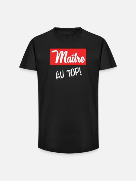 MASTER - Long Fit Men's T-Shirt - black