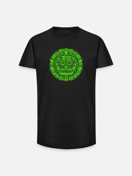 Techno Music Logo - Long Fit Men's T-Shirt - black