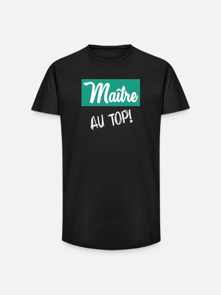 MASTER. MASTER - Long Fit Men's T-Shirt - black