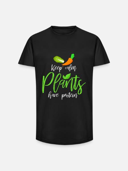 Vegan - Long Fit Men's T-Shirt - black