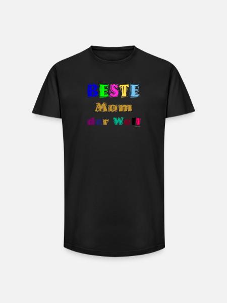 Beste Mutter der Welt - Long Fit Männer T-Shirt - Schwarz