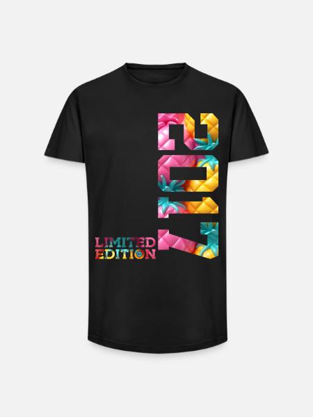 9TH BIRTHDAY LIMITED EDITION 2017 - Long Fit Men's T-Shirt - black