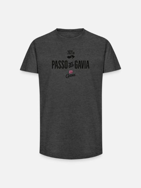 Gavia Pass - Long Fit Männer T-Shirt - Anthrazit