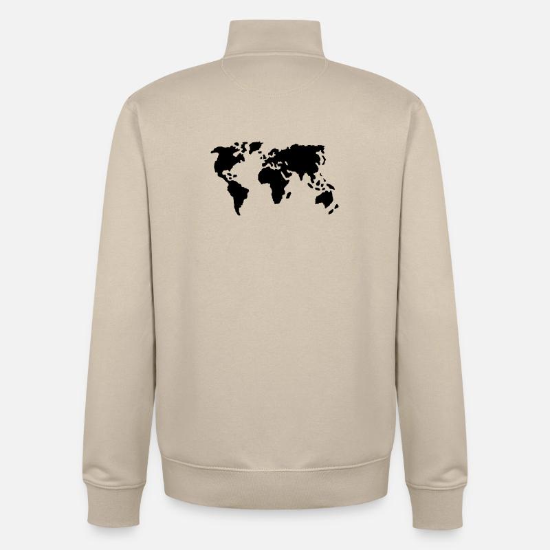 Welt - Unisex Organic Zip Sweatshirt von Stanley/Stella - Cremebeige