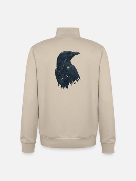 Raven - Unisex Organic Zip Sweatshirt by Stanley/Stella - desert dust