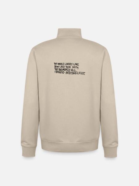 Basquiat - Unisex Organic Zip Sweatshirt von Stanley/Stella - Cremebeige