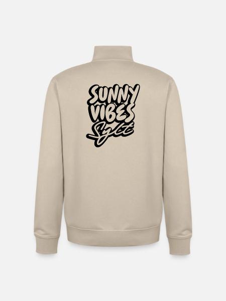 SUNNY VIBES SYLT - Unisex Organic Zip Sweatshirt by Stanley/Stella - desert dust
