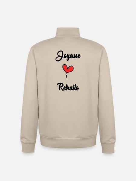 RETIREMENT - Unisex Organic Zip Sweatshirt by Stanley/Stella - desert dust