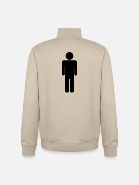 Mann - Unisex Organic Zip Sweatshirt von Stanley/Stella - Cremebeige