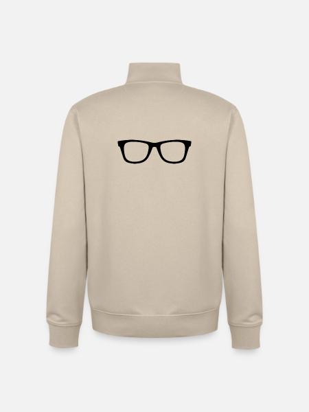 Lunettes - Sweat zippé unisexe en coton bio Stanley/Stella - beige crème