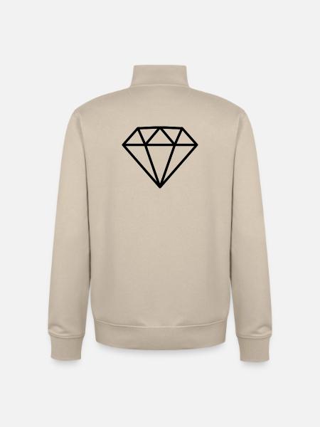 Diamant - Unisex Organic Zip Sweatshirt von Stanley/Stella - Cremebeige