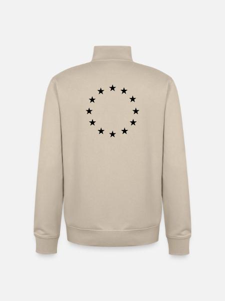 Star Circle Logo - Unisex Organic Zip Sweatshirt by Stanley/Stella - desert dust