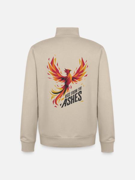 Rise From The Ashes - Unisex Organic Zip Sweatshirt by Stanley/Stella - desert dust