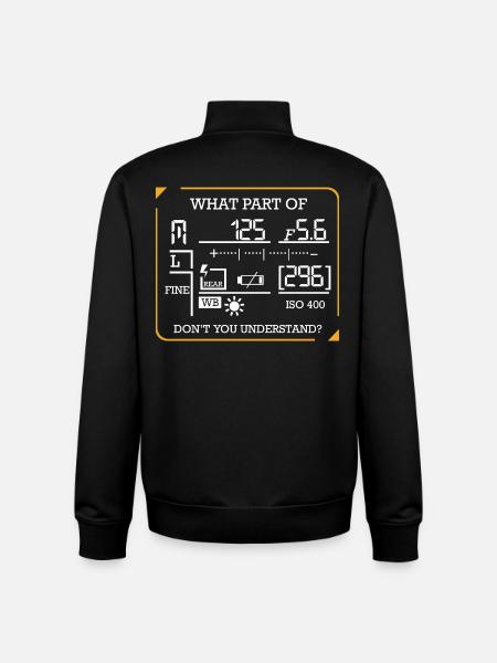 photographer - Unisex Organic Zip Sweatshirt by Stanley/Stella - black