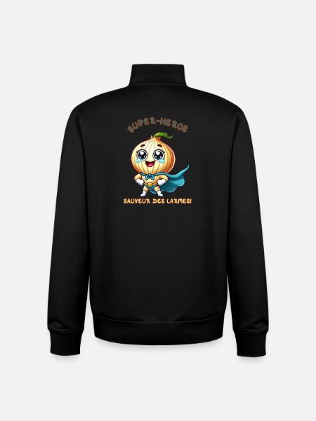 Superhero - Savior of Tears - Unisex Organic Zip Sweatshirt by Stanley/Stella - black