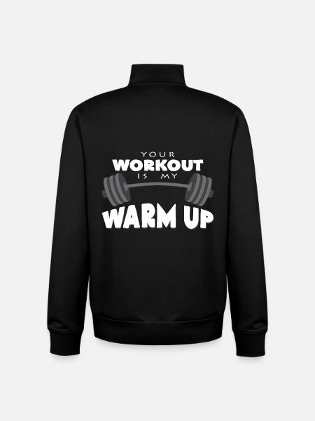 dumbbell - Unisex Organic Zip Sweatshirt by Stanley/Stella - black