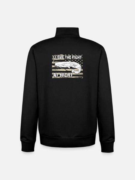 Poisson-chat - Sweat zippé unisexe en coton bio Stanley/Stella - noir