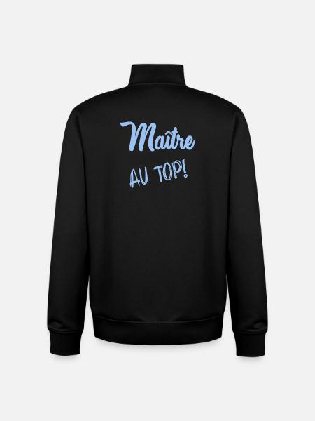 MASTER. MASTER - Unisex Organic Zip Sweatshirt by Stanley/Stella - black