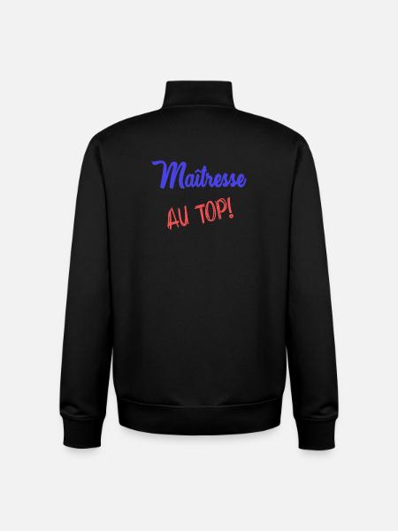 MISTRESS - Unisex Organic Zip Sweatshirt by Stanley/Stella - black