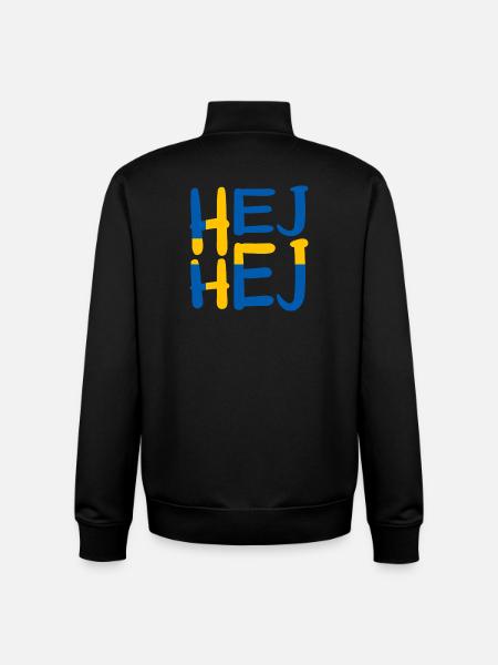 HEJ HEJ SWEDEN - Unisex Organic Zip Sweatshirt by Stanley/Stella - black