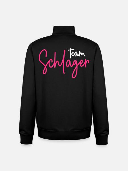 Team Schlager - Unisex Organic Zip Sweatshirt von Stanley/Stella - Schwarz