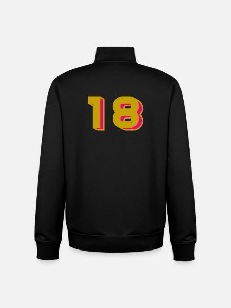 18 - Unisex Organic Zip Sweatshirt by Stanley/Stella - black