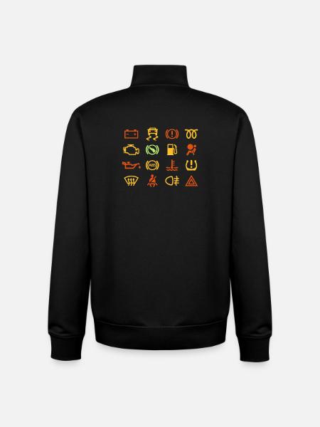 Car indicator lights - Unisex Organic Zip Sweatshirt by Stanley/Stella - black