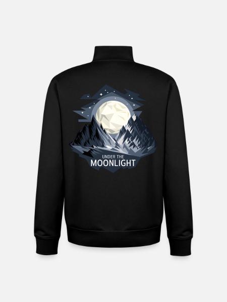 Under The Moonlight - Unisex Organic Zip Sweatshirt by Stanley/Stella - black