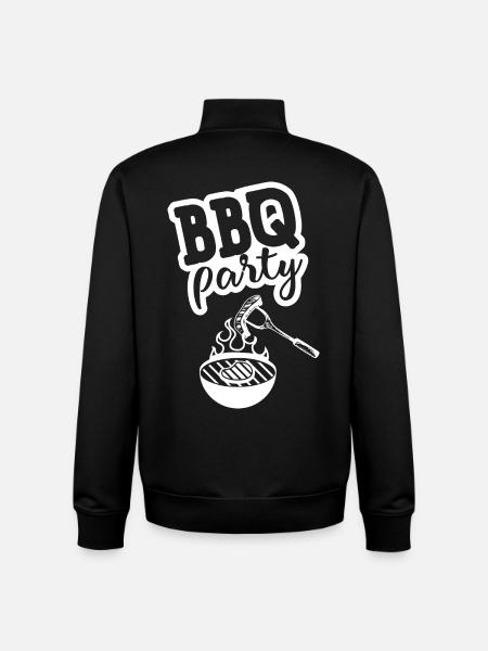 BBQ PARTY Kitchen Apron - Unisex Organic Zip Sweatshirt by Stanley/Stella - black