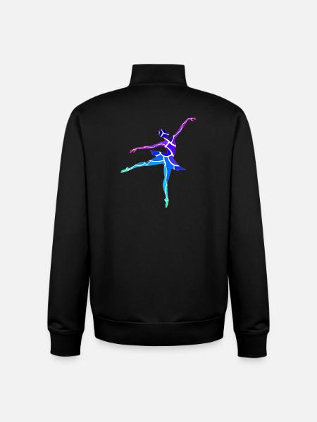 Danseur - Sweat zippé unisexe en coton bio Stanley/Stella - noir