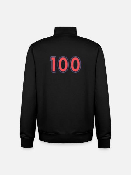 100. 100 YEARS. 100th ANNIVERSARY - Unisex Organic Zip Sweatshirt by Stanley/Stella - black