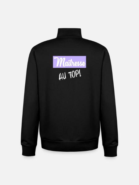 mistress - Unisex Organic Zip Sweatshirt by Stanley/Stella - black
