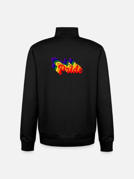 Pride LGBT Retro - Unisex Organic Zip Sweatshirt by Stanley/Stella - black