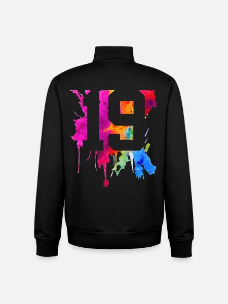 19 YEARS 19TH BIRTHDAY - Unisex Organic Zip Sweatshirt by Stanley/Stella - black