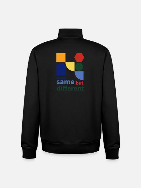 same same but different - Unisex Organic Zip Sweatshirt von Stanley/Stella - Schwarz